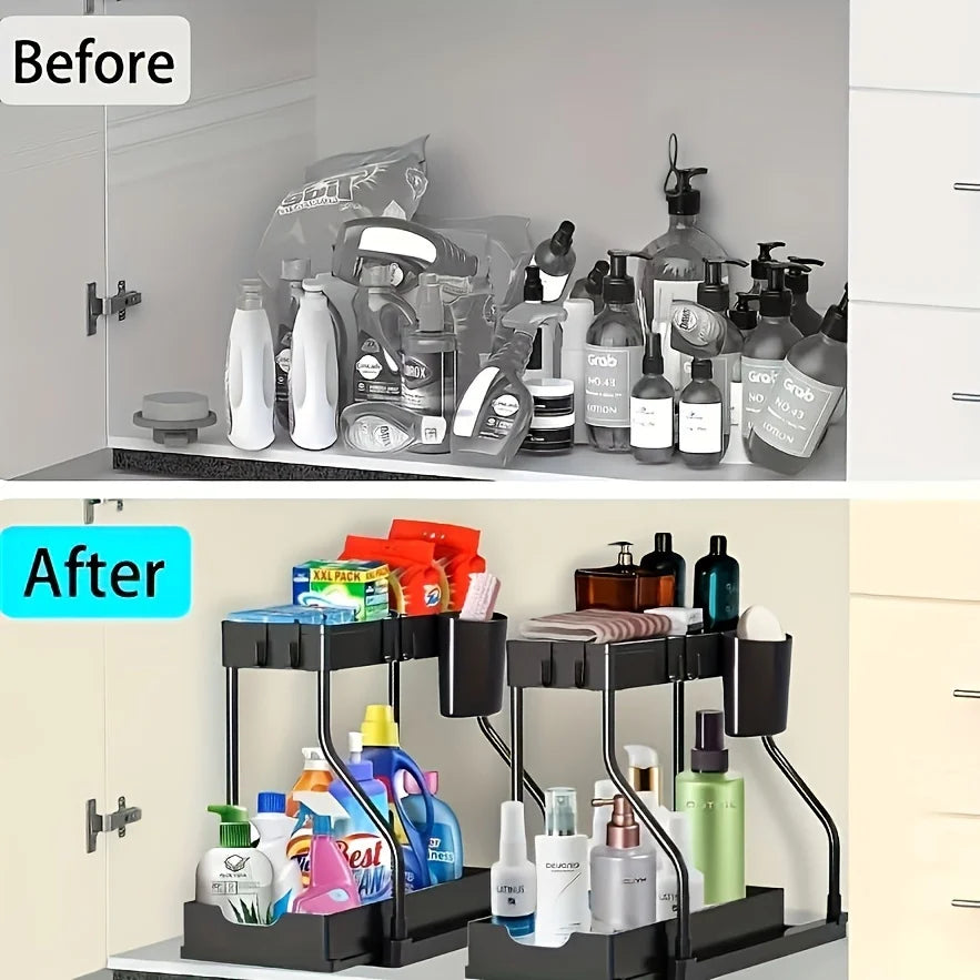 2-Tier Under Sink Organizer Storage Rack