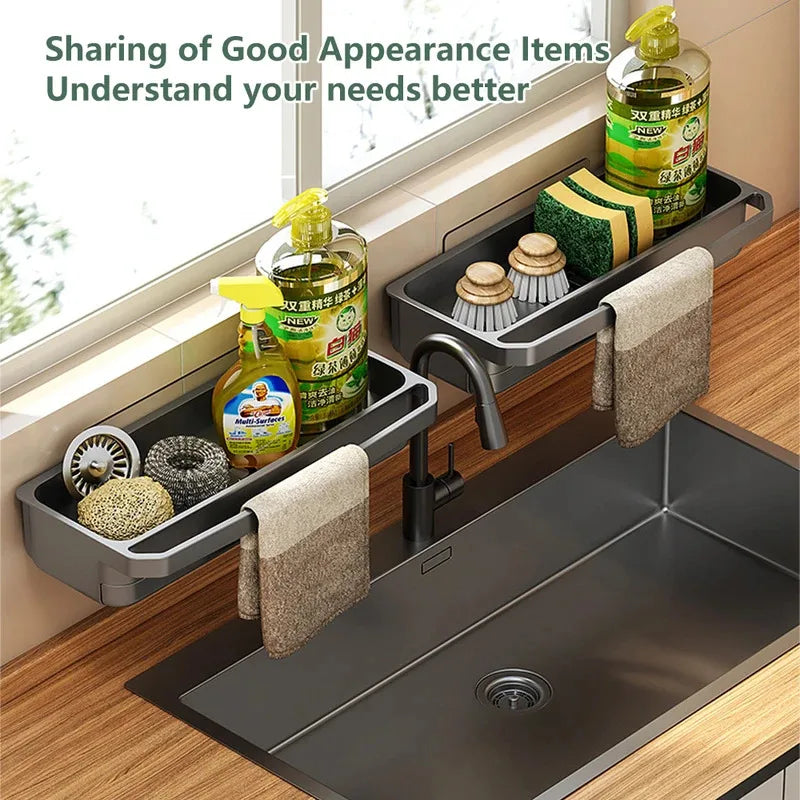 Sink Organizer Drain Rack & Sponge Holder