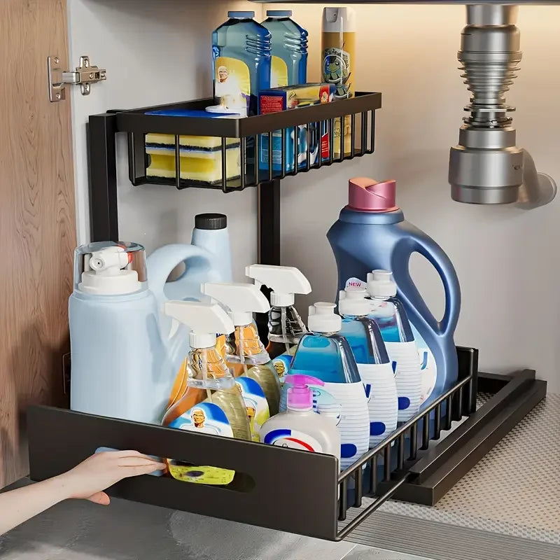 Pull-Out Under Sink Organizer Rack