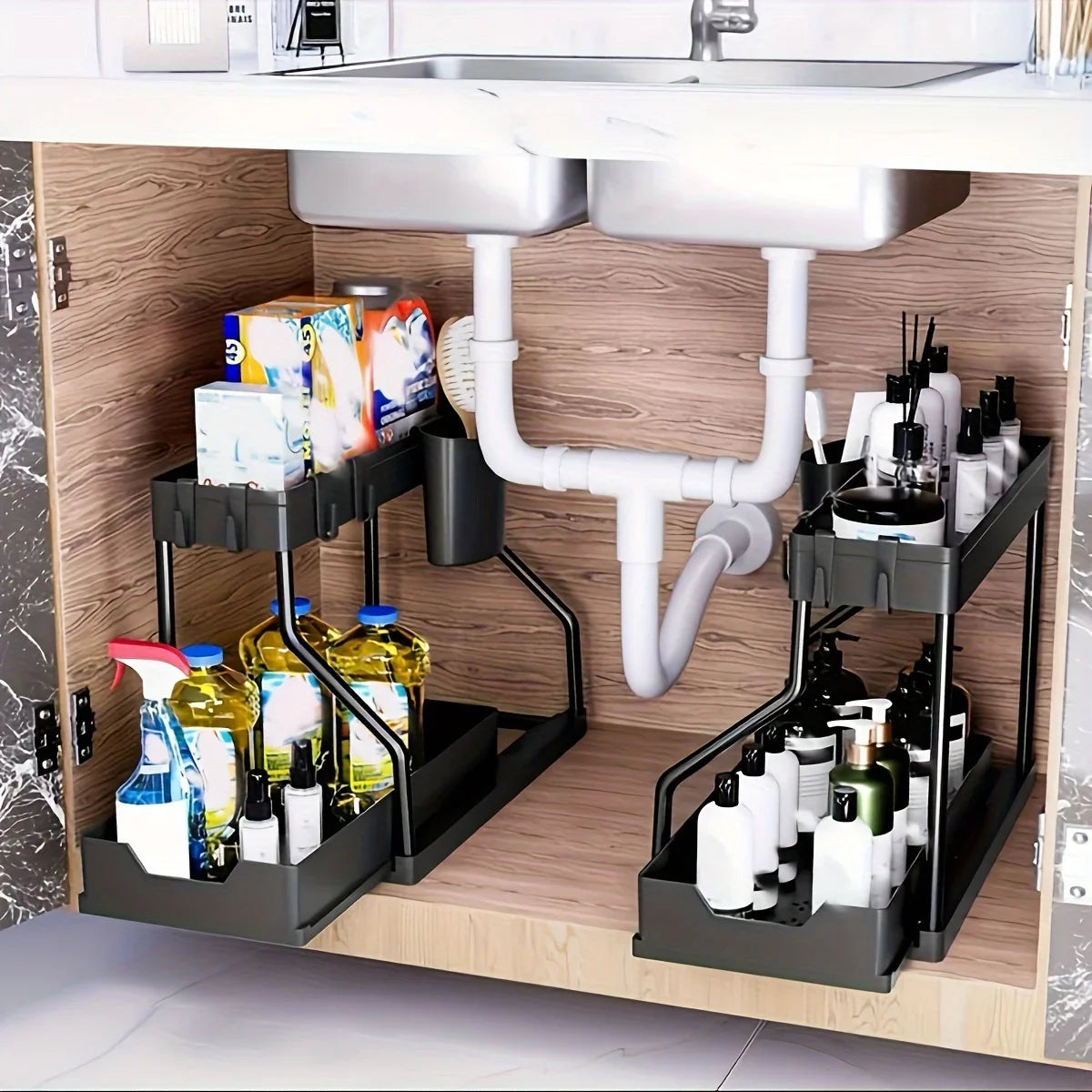 2-Tier Under Sink Storage Organizer