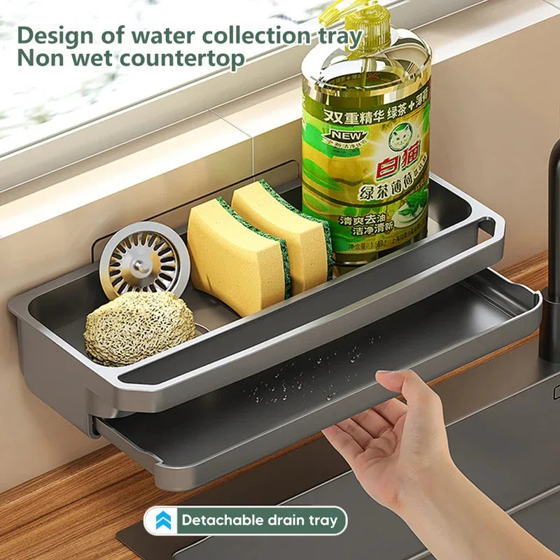 Sink Caddy Organizer with Drain Tray