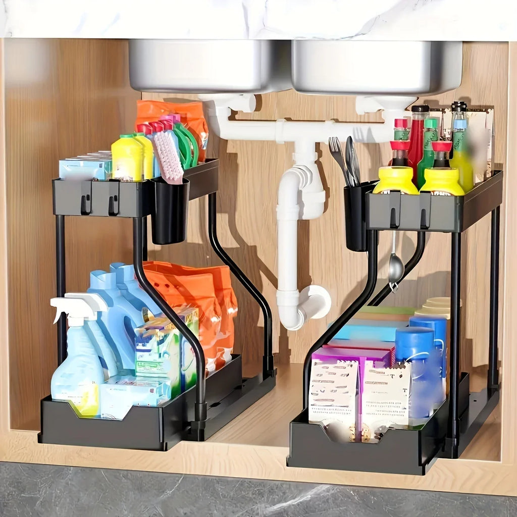 2-Tier Under Sink Organizer Storage Rack
