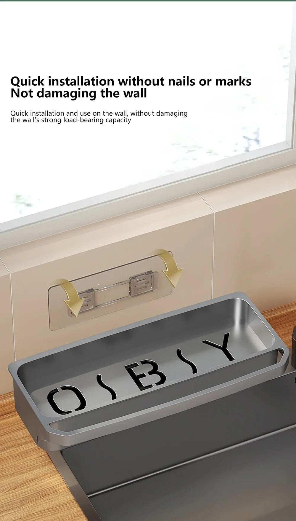 Sink Organizer Drain Rack & Sponge Holder