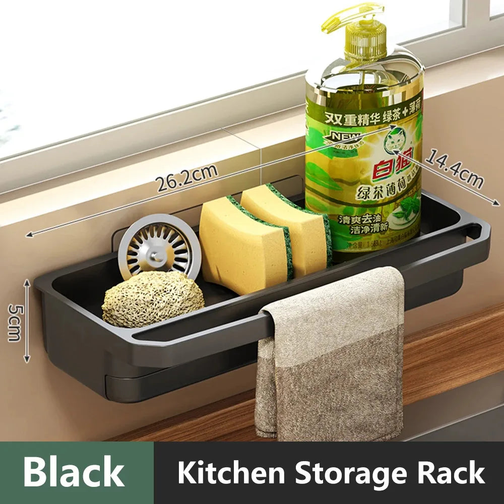 Sink Organizer Drain Rack & Sponge Holder