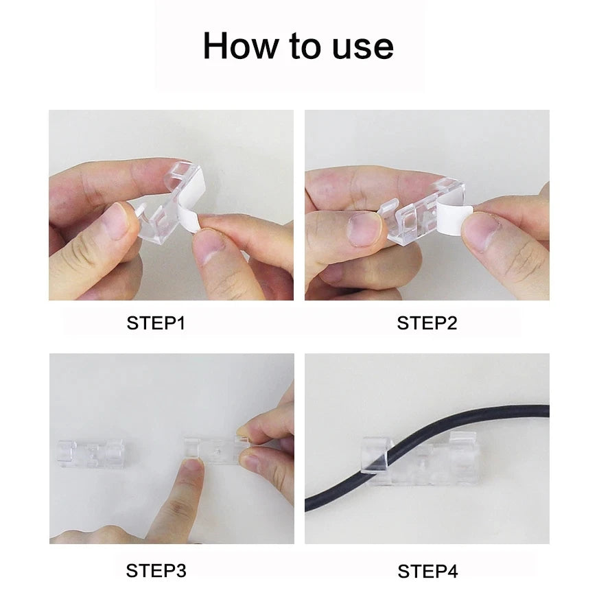 Cable Management Clips (20-Pack)