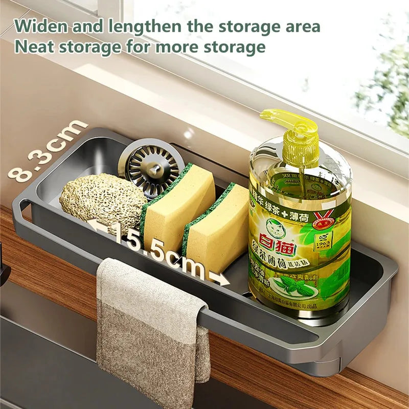 Sink Organizer Drain Rack & Sponge Holder