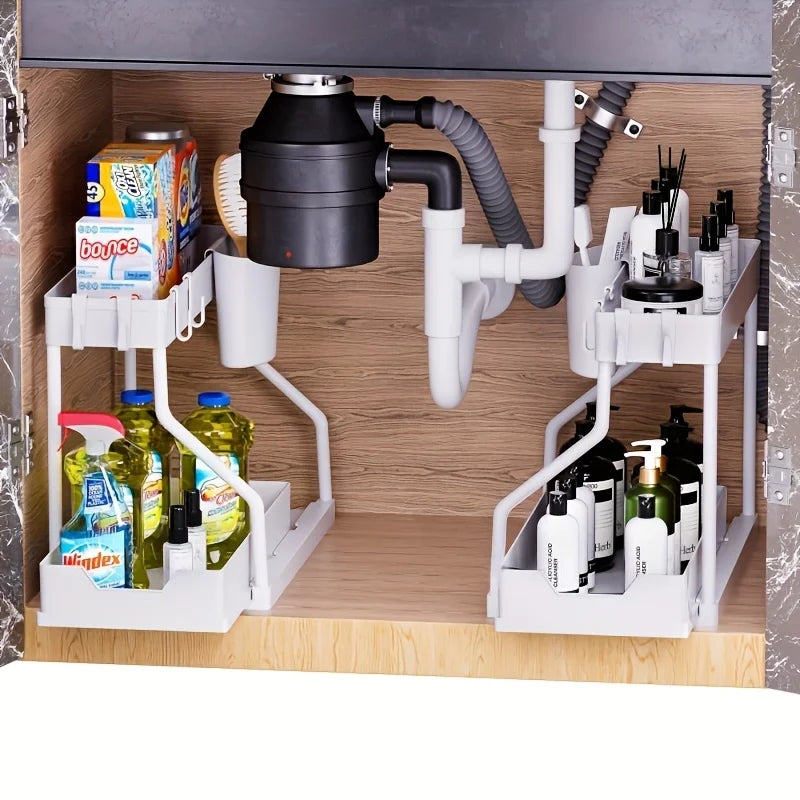 2-Tier Under Sink Organizer Storage Rack