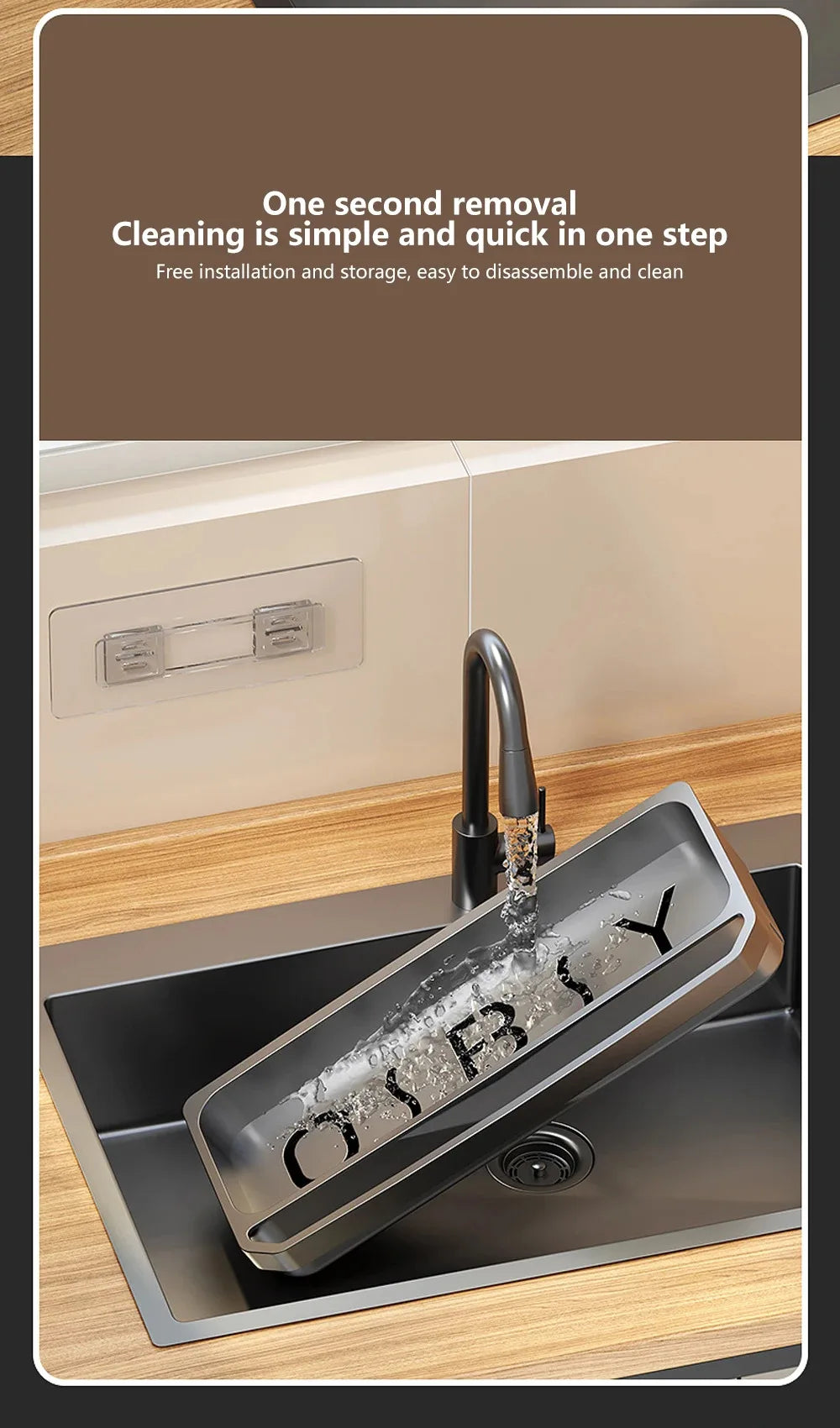 Sink Caddy Organizer with Drain Tray