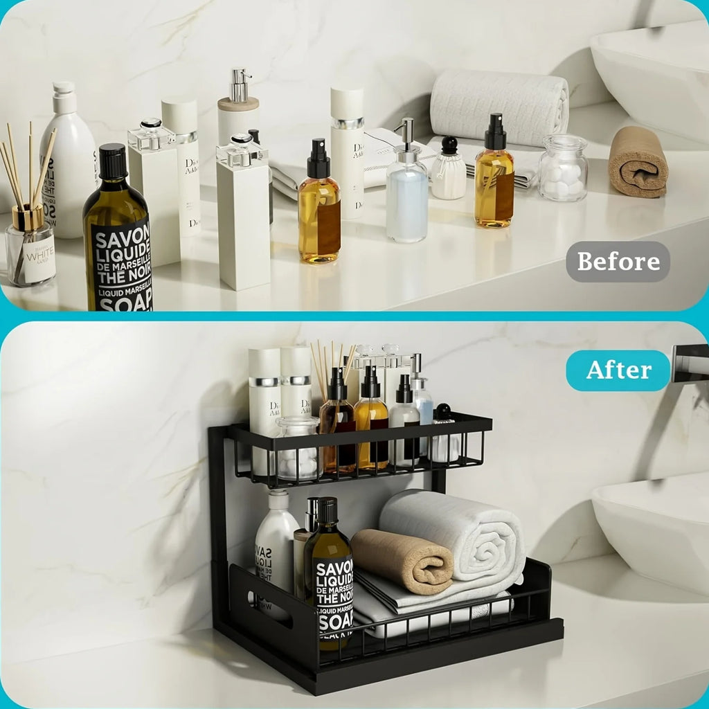 Pull-Out Under Sink Organizer Rack