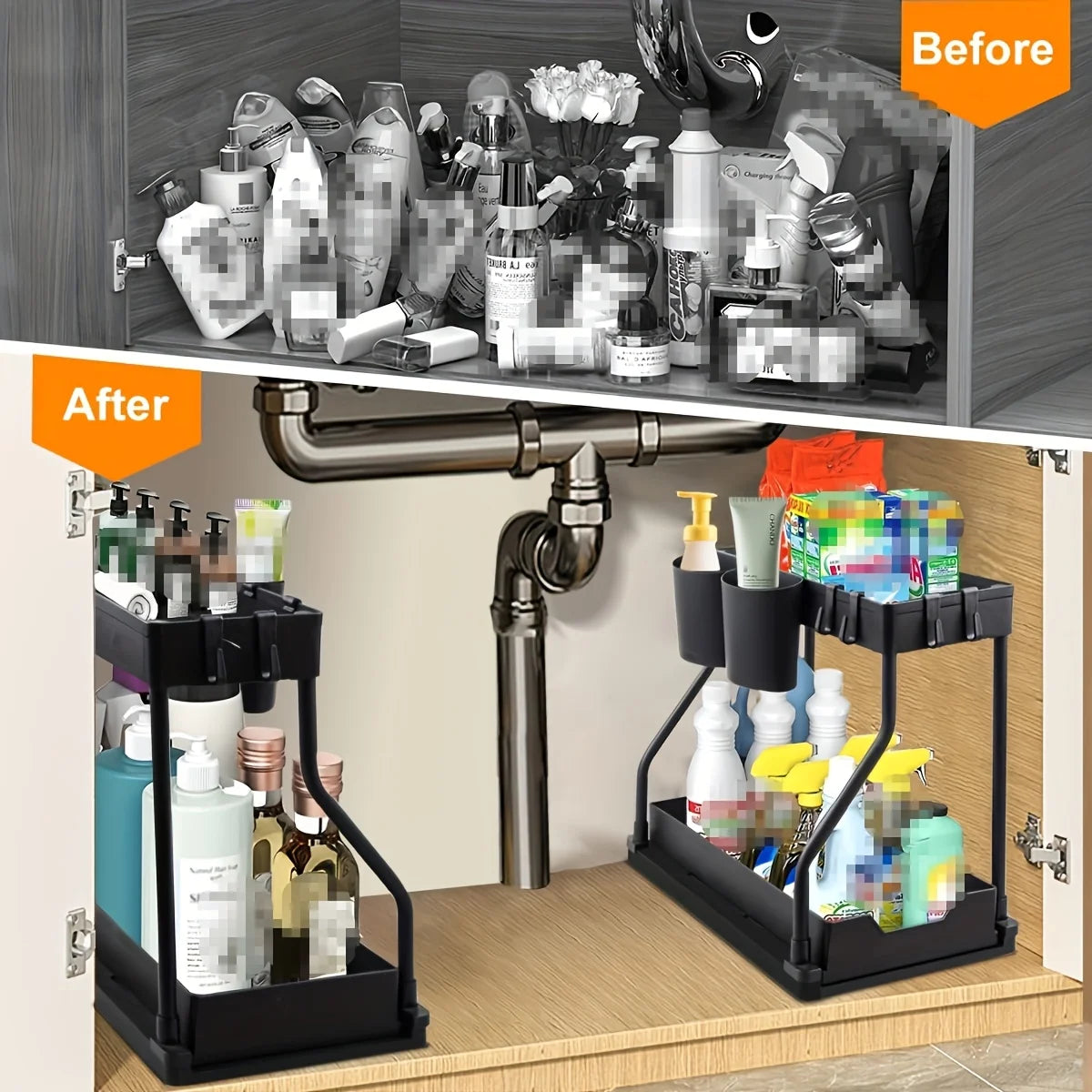 2-Tier Under Sink Storage Organizer
